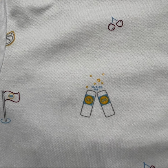 Travis Mathew Golf Keep ‘Em Coming White Polo Shirt High Noon Seltzer Women’s XL - Picture 7 of 14